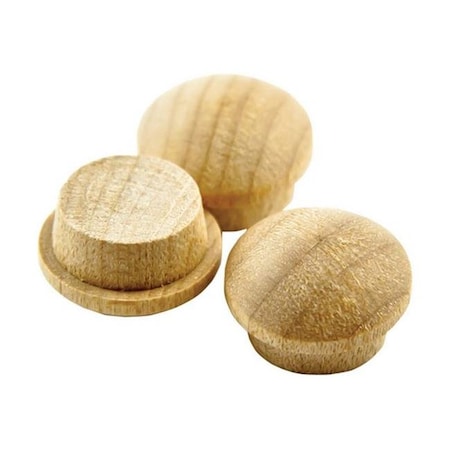 Wolfcraft 3110405 0.37 In. Mushroom Head Oak Button